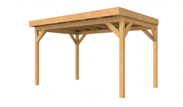 Douglasvision buitenverblijf Comfort 400 x 270 cm, kleurloos geïmpregneerd.