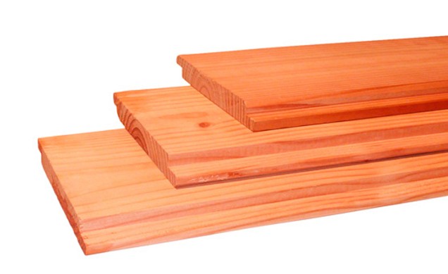 Douglas geschaafd rabat 2,1 x 15,0 x 300 cm, blank.