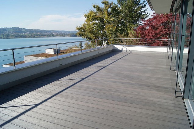 WPC 23x138x3000 mm Fiberdeck Premium RHK Dark Grey