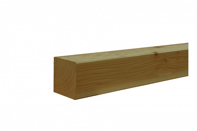 Douglas geschaafde paal 6,5x6,5 cm groen geïmpregneerd