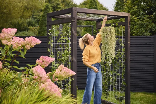 Gaaspaneel met maas 15x15 cm stekloos, verzinkte draad, 75x180 cm.