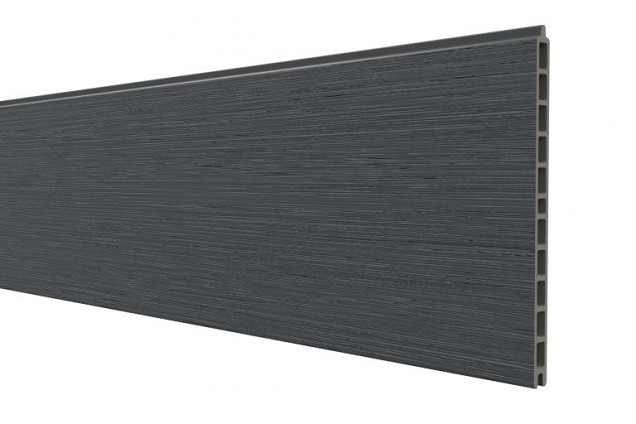 WPC Premium fence board Dark Grey 21x310mm (wb 300mm) L-178cm