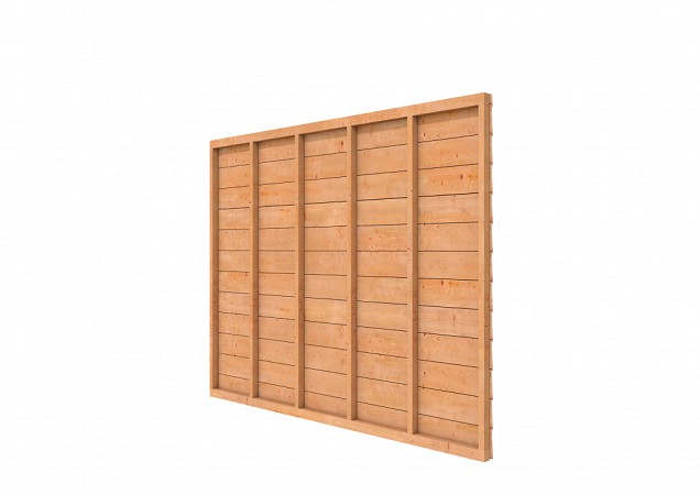 Douglas wandpakket t.b.v. enkelzijdige wand Comfort/DHZ 278,5x224 cm, onbehandeld.