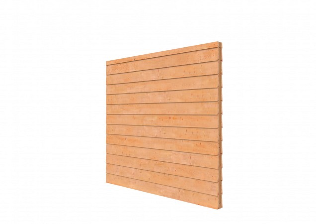 Douglas wandpakket t.b.v. dubbelzijdige wand Comfort/DHZ 371x224 cm, onbehandeld.