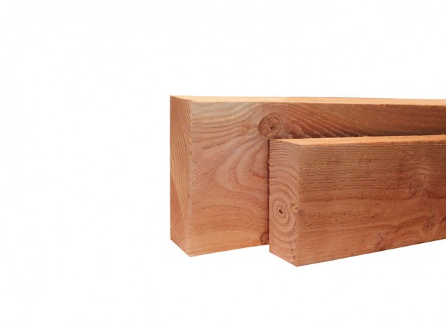 Douglas geschaafde gording 4.5 x 12.0 x300 cm onbehandeld