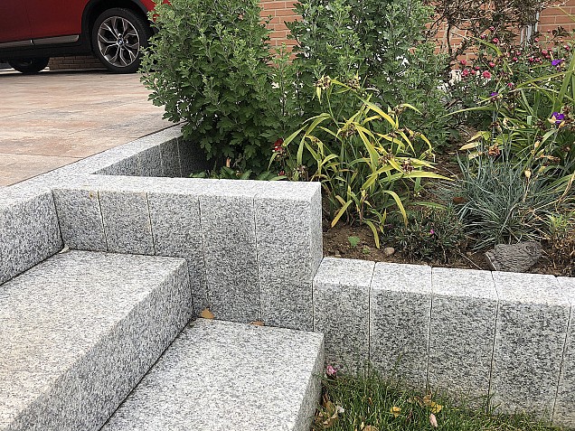 Palissade G603 grijs Piazzo 12x12x125 cm