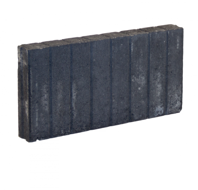 Palissadeband Zwart 8x50x50cm recht