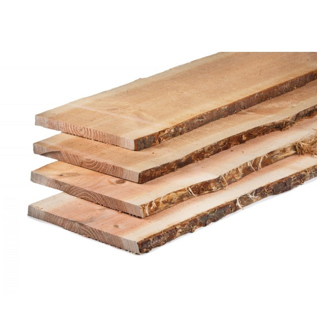 Douglas fijnbezaagd schaaldeel 1,9 x 12-25 x 400 cm, onbehandeld.
