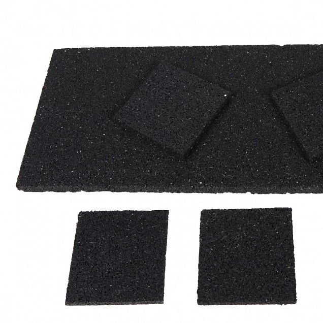 Rubber tegeldrager 10x10x1 cm