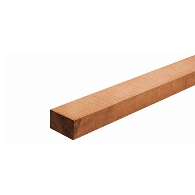 Hardhout angelim 45x70x1000mm 4 zijdig glad gepunt