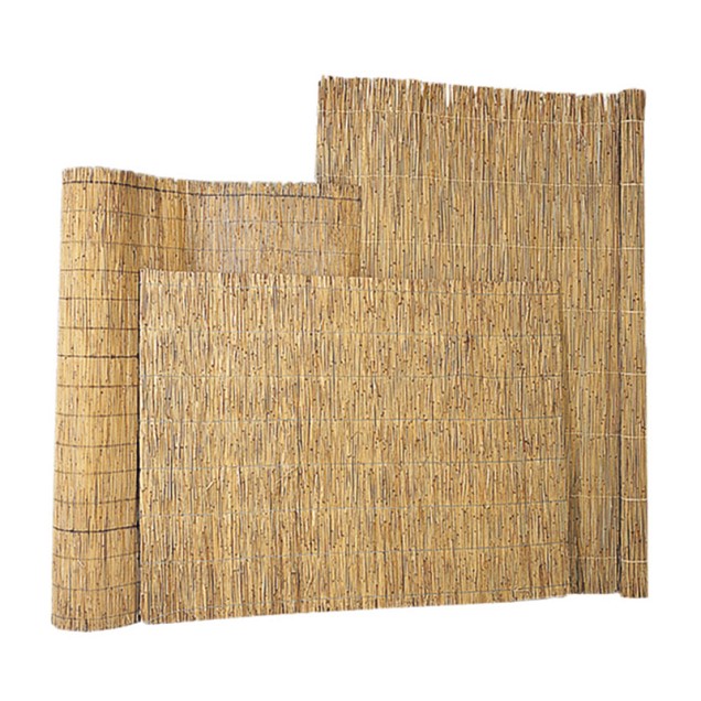 Rietmat 1,5/2 cm dik met perlondraad gebonden, 100 x 200 cm.