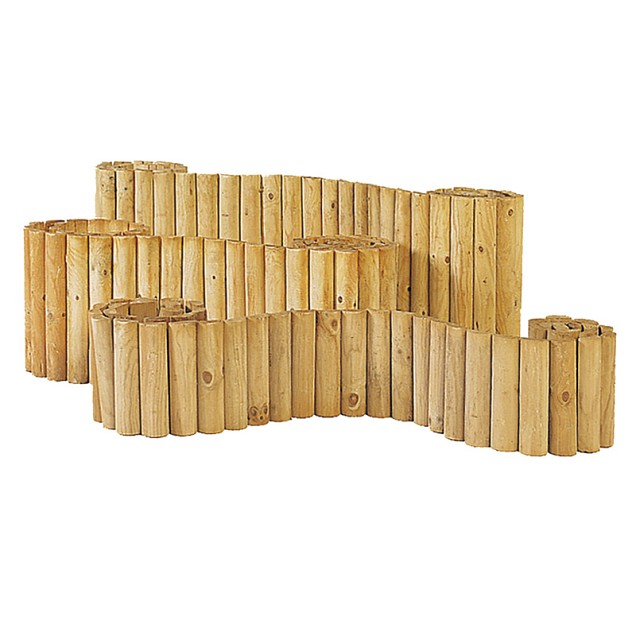 Rolborder Ø 5 x 20 x 250 cm, groen geïmpregneerd.