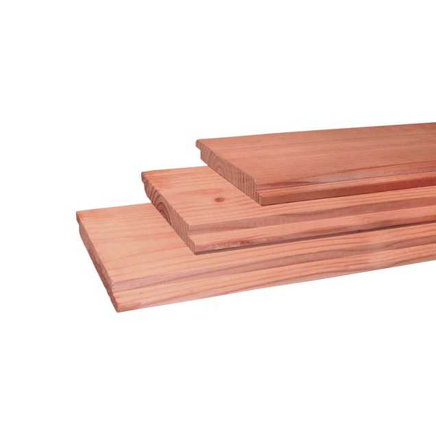 Douglas geschaafd halfhouts rabat 4xvelling 1,8 x 19,5 x 400 cm, groen geïmpregneerd.