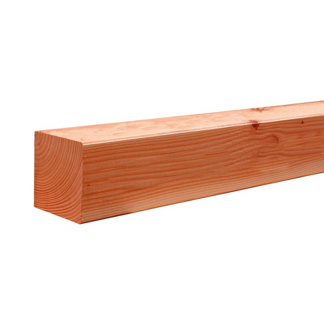Douglas geschaafde paal 8,5 x 8,5 x 300 cm, groen geïmpregneerd.