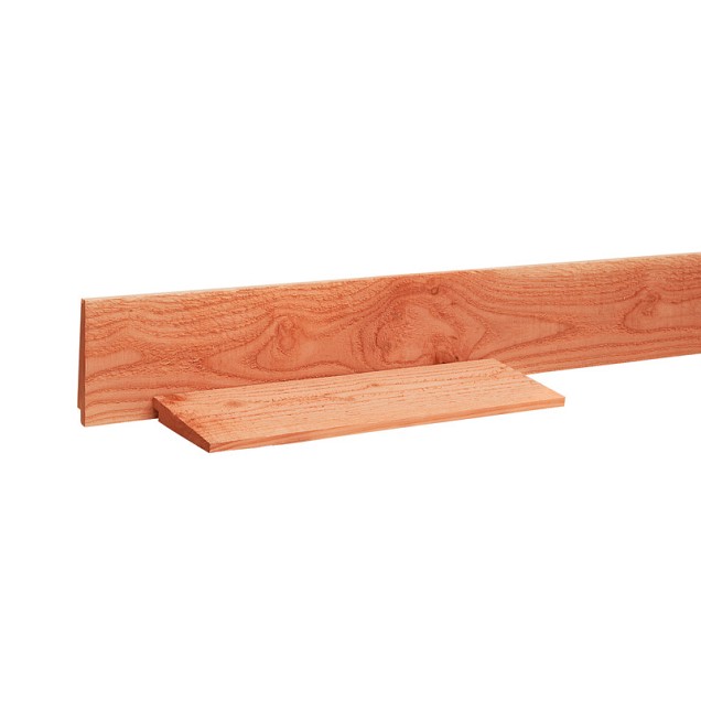 Douglas Zweeds rabat 1 zijde geschaafd, 1 zijde fijnbezaagd 1,0-2,1 x 16,5 x 400 cm, groen geïmpregneerd.