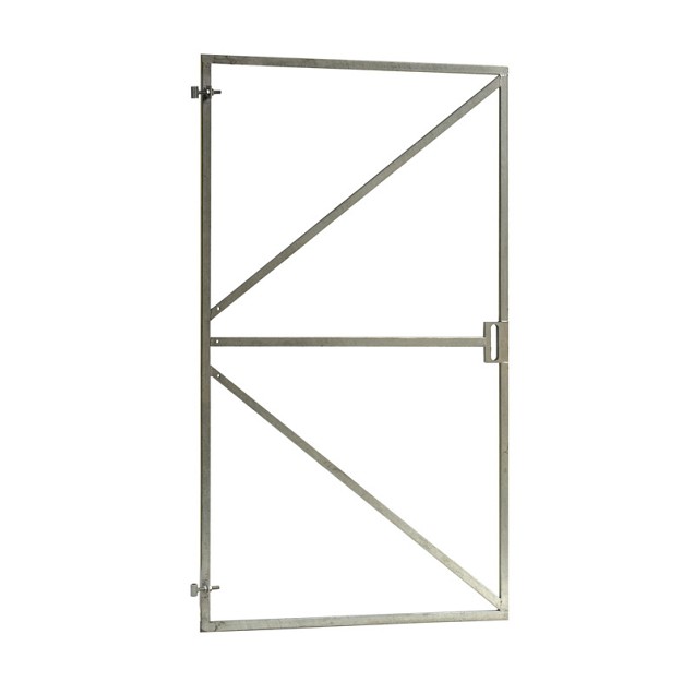 Verstelbaar stalen poortframe met slotkast-uitsparing, 180 x 100 cm, vuurverzinkt.