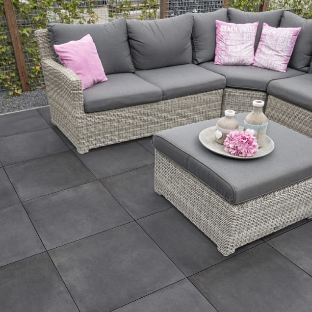 Cerasun Cemento Anthracite 80x80x4 cm