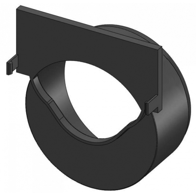 Hexaline universele eindplaat met zijuitloop