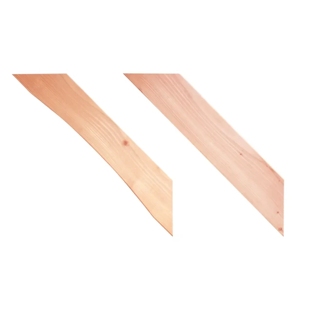 Douglas geschaafde schoor, recht, 4,5 x 14,5 x 70 cm, onbehandeld.