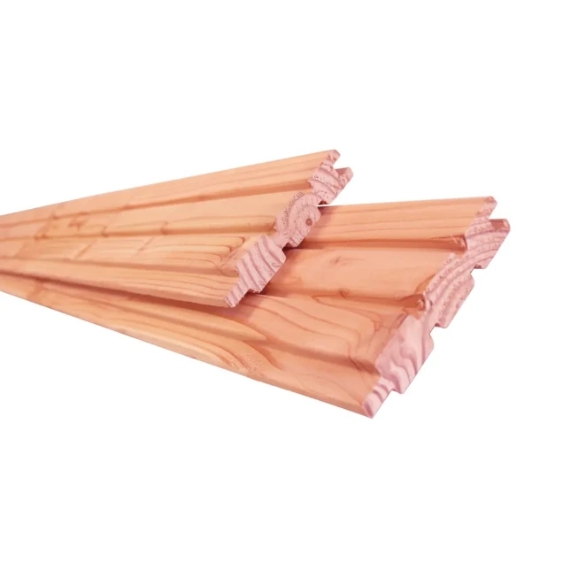 Douglas geschaafd 2-zijdig triple profielplank 2.7x14.5x224 cm, onbehandeld