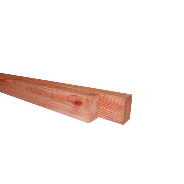 Douglas fijnbezaagde regel 4,5 x 7,5 x 500 cm, onbehandeld.
