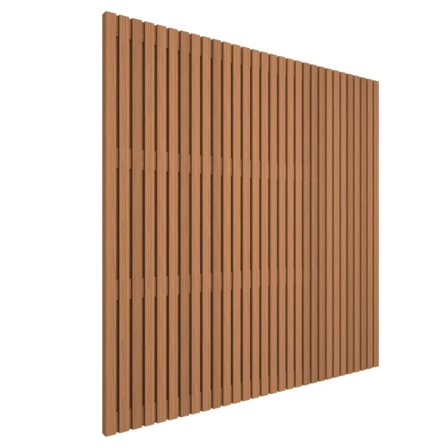 Thermovision Ayous geschaafd latten scherm. recht horizontaal/verticaal. 180x180 cm