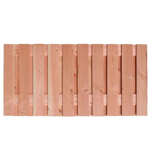 Douglas geschaafd plankenscherm 21-planks 16 mm, 180 x 90 cm t.b.v. betonsysteem, onbehandeld.