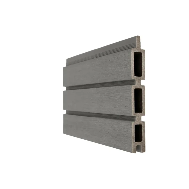 Newtechwood co-extrusie composiet triple rhombus schermplank, 2,1x15x180 cm, silver gray.