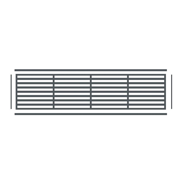 Boston Decopaneel Paxos horizontaal 45x175 cm dikte 2 mm RAL7016 (1008)