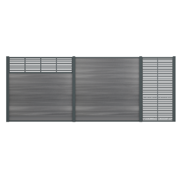 Boston Decopaneel Paxos horizontaal 45x175 cm dikte 2 mm RAL7016 (1008)