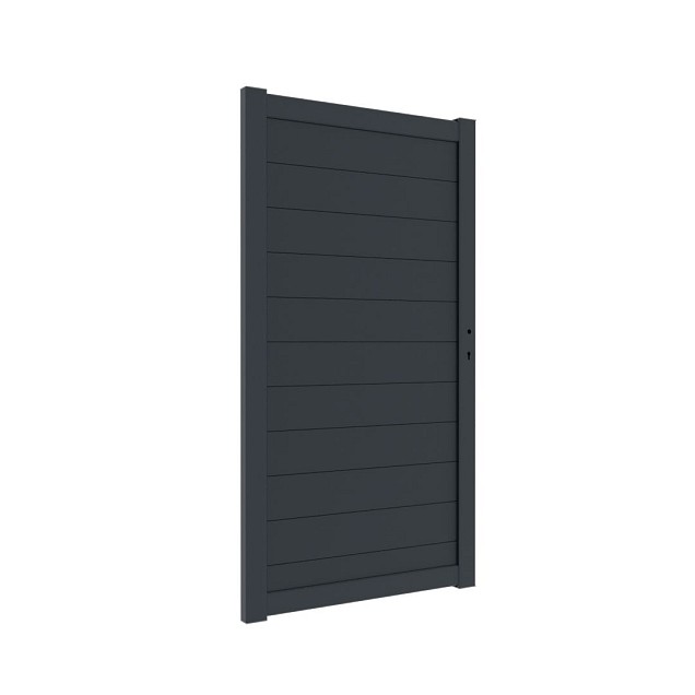 Boston alu poort 98x183cm RAL7016