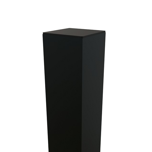 Boston Alu poortpaal 90x90mm hol L-275cm dikte 4 mm RAL9005