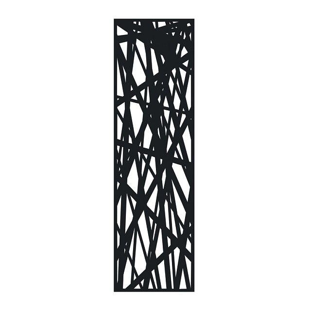 Boston Decopaneel Hera verticaal 58x182cm dikte 2 mm RAL9005