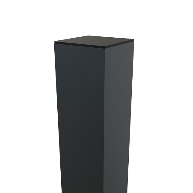 Boston Alu poortpaal 90x90mm hol L-275cm dikte 4 mm RAL7016