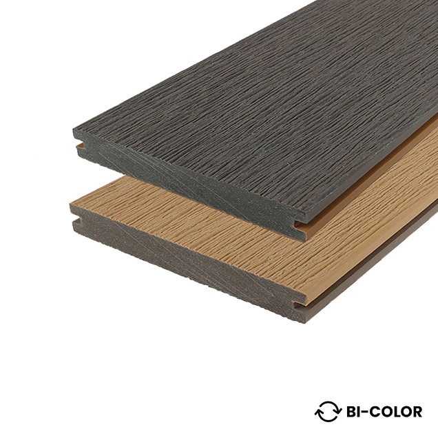 WPC 23x210x3000 mm Fiberdeck Vintage Lunar Grey  / Cedar