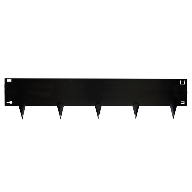 WS Stalen Borderrand Flexibel Zwart 24x106 cm