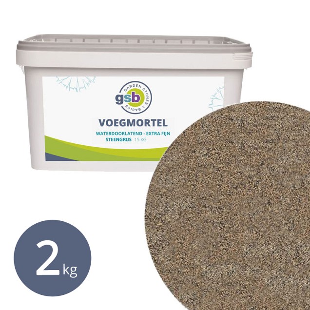 GSB Voegmortel fijn 2 kg - Steengrijs