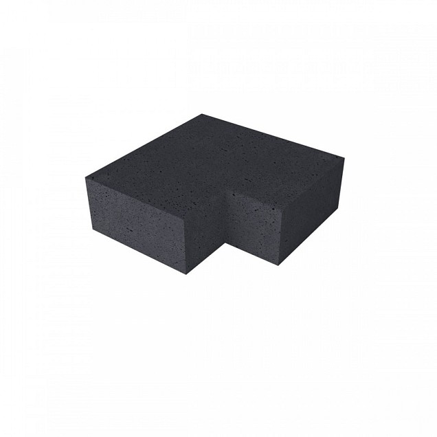 SV Oudhollandse trap hoekstuk 90° buitenhoek carbon 60x60 cm (40x20)