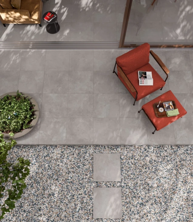 GeoCeramica® 60x60x4 Framework Concrete Dust