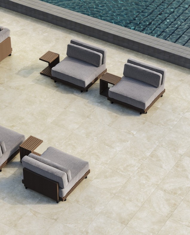 GeoCeramica® 80x80x4 cm Ipanema Sandy Beach