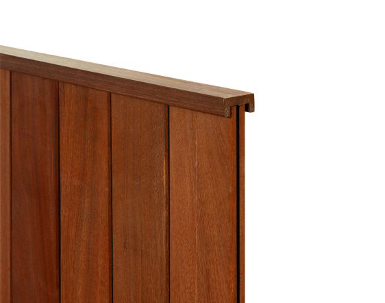 Hardhouten beschoeiingsmat 0,6 x 40 x 300 cm.