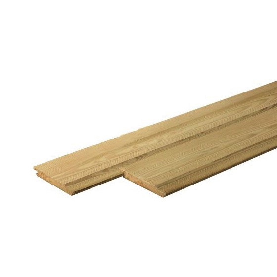 Scandinavisch vuren geschaafd rabat 1,9 x 14,5 x 420 cm, groen geïmpregneerd.