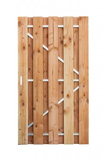 Geimpregneerde Jumbo deur met stalen frame. 90x180 cm. incl. cilinderslot