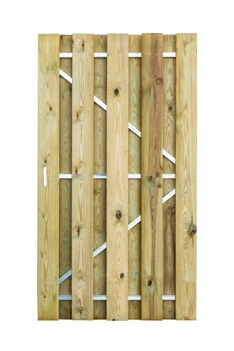 Geimpregneerde Jumbo deur met stalen frame. 100x180cm  incl. cilinderslot RVS (eigen productie)