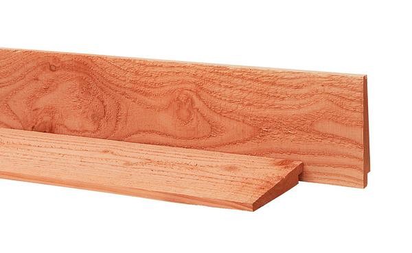 Douglas Zweeds rabat 1 zijde geschaafd. 1 zijde fijnbezaagd 1.1-2.7x19.5x400 cm onbehandeld