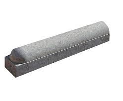 Stootband 1 zijde rond 20x18x100 voet 8cm grijs