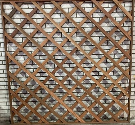 Bangkirai Jumbo Trellis diagonaal 180x180cm Op=Op!