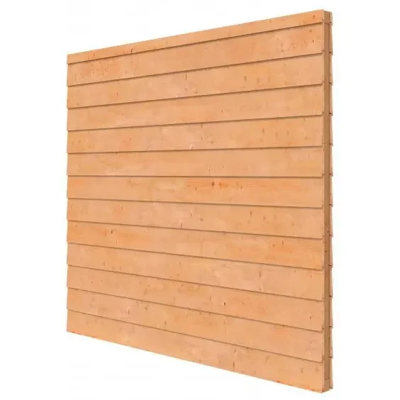 Douglas wandpakket t.b.v. dubbelzijdige wand Comfort/DHZ 246,5x224 cm, onbehandeld.