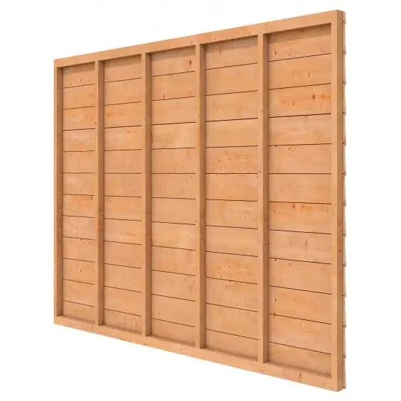 Douglas wandpakket t.b.v. enkelzijdige wand Comfort/DHZ 278,5x224 cm, onbehandeld.