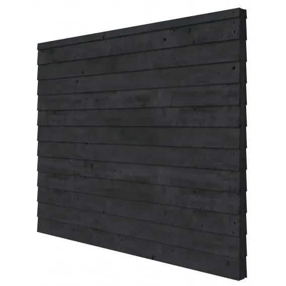 Douglas wandpakket t.b.v. dubbelzijdige wand Comfort/DHZ 278,5x224 cm, zwart geïmpregneerd.